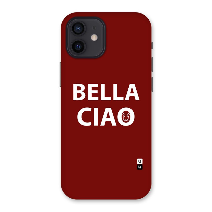 Bella Ciao Typography Art Back Case for iPhone 12