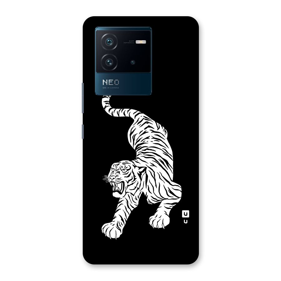 Bengal Tiger Stencil Art Back Case for Vivo iQOO Neo 6 5G