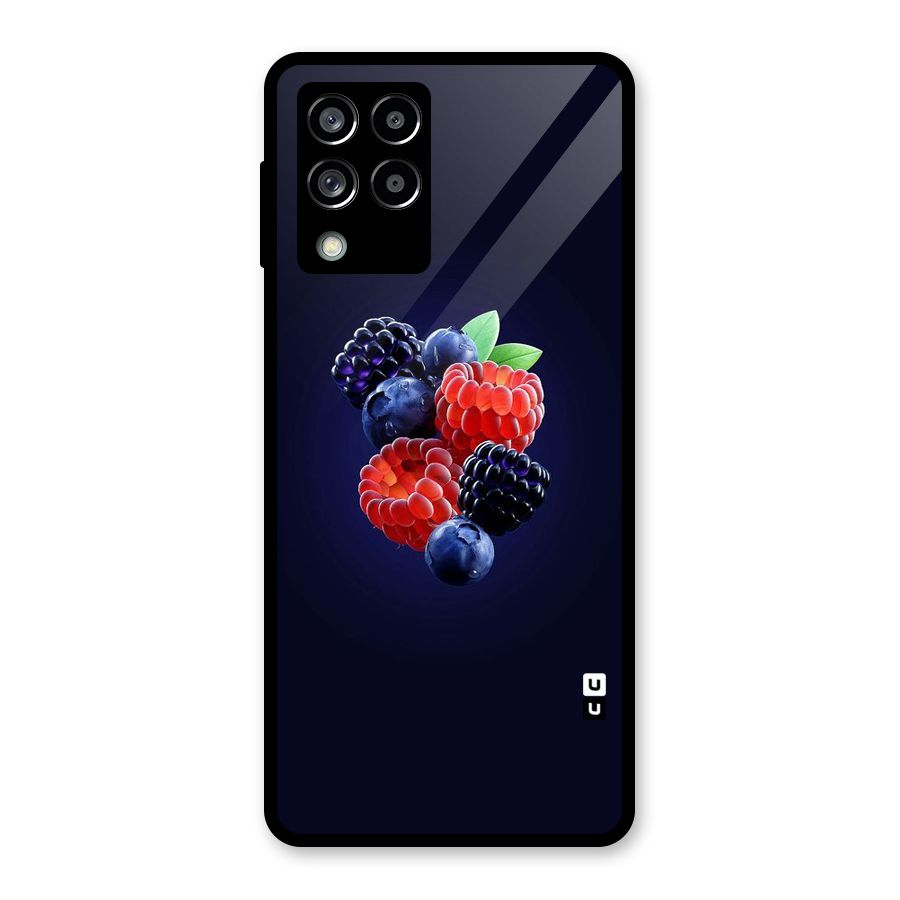 Berry Blast Glass Back Case for Galaxy M53 5G