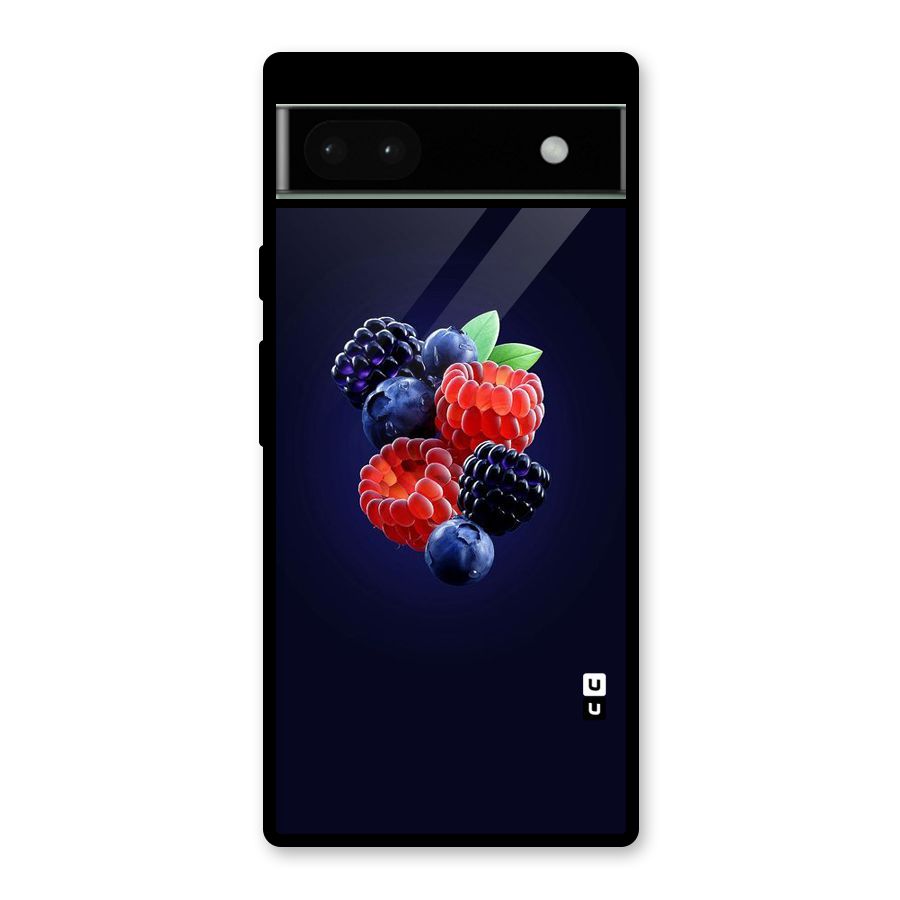 Berry Blast Glass Back Case for Google Pixel 6a