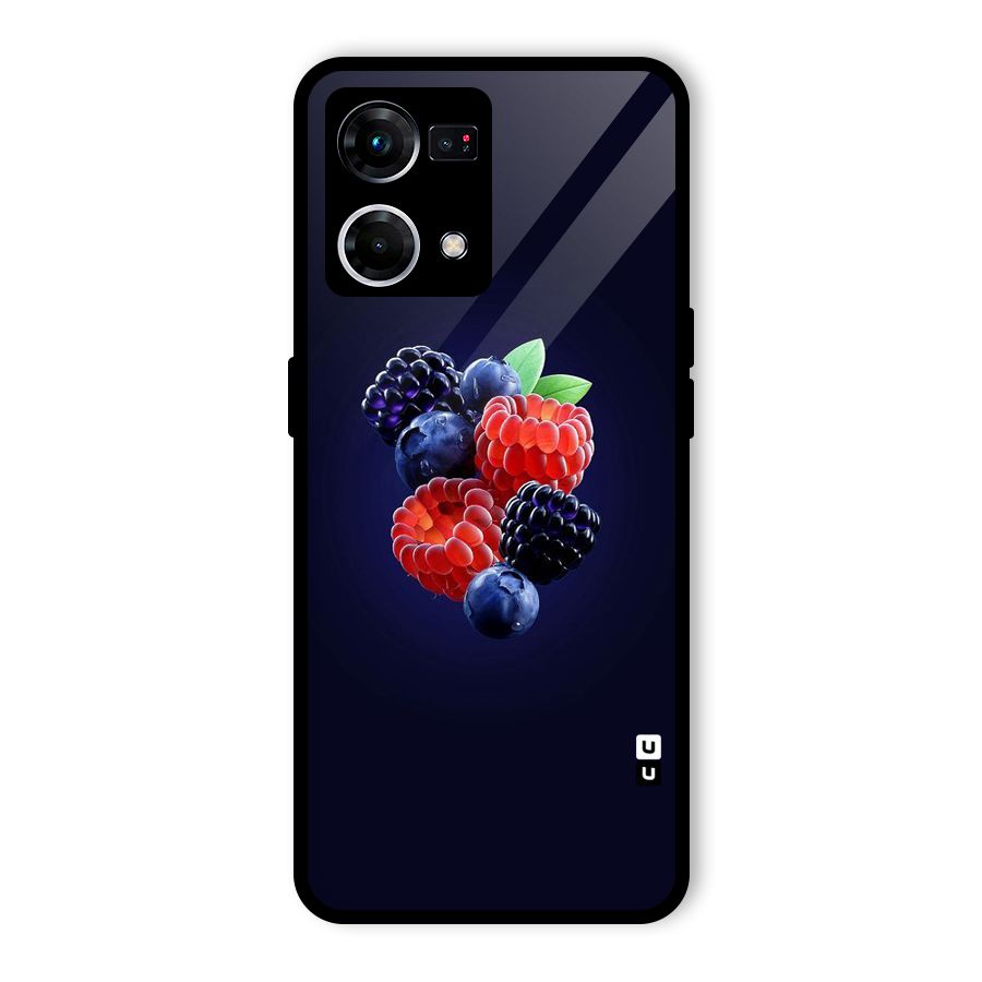 Berry Blast Glass Back Case for Oppo F21 Pro 5G