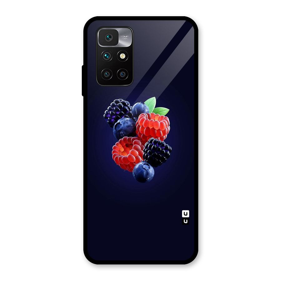 Berry Blast Glass Back Case for Redmi 10 Prime