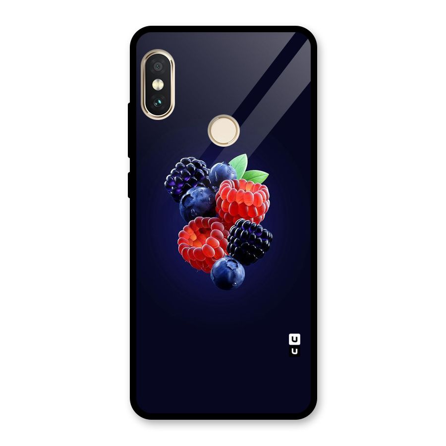 Berry Blast Glass Back Case for Redmi Note 5 Pro