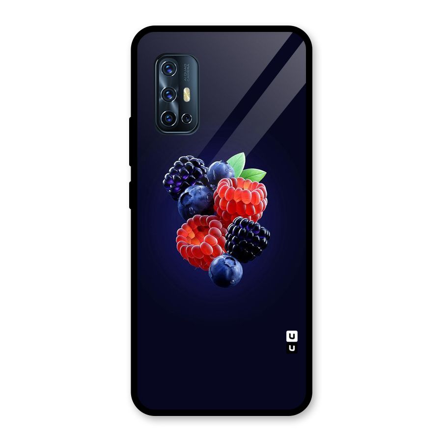 Berry Blast Glass Back Case for Vivo V17