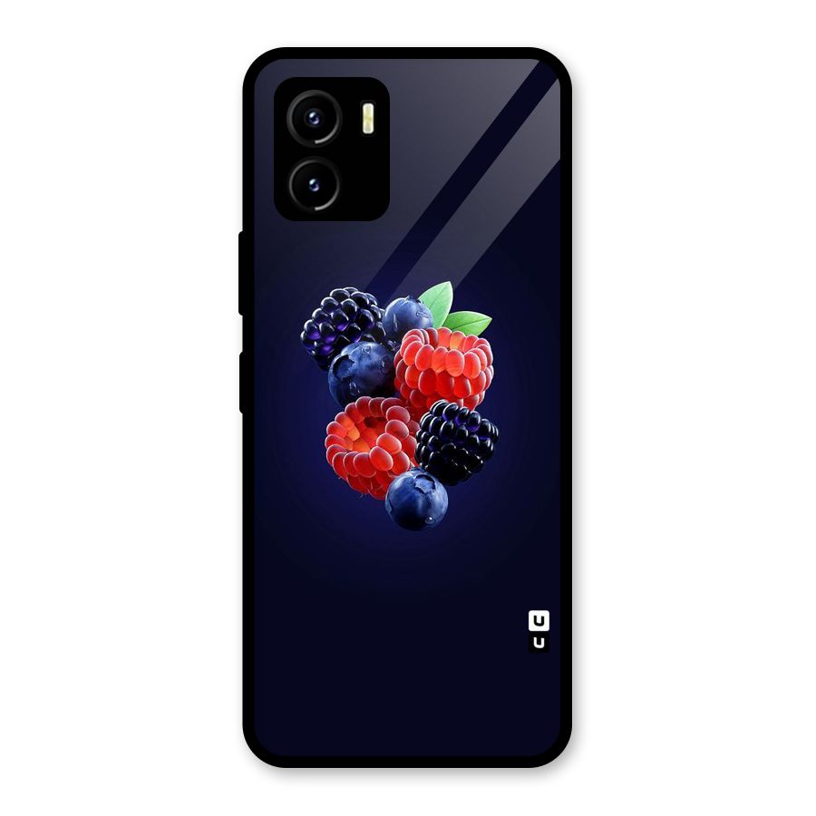 Berry Blast Glass Back Case for Vivo Y15s