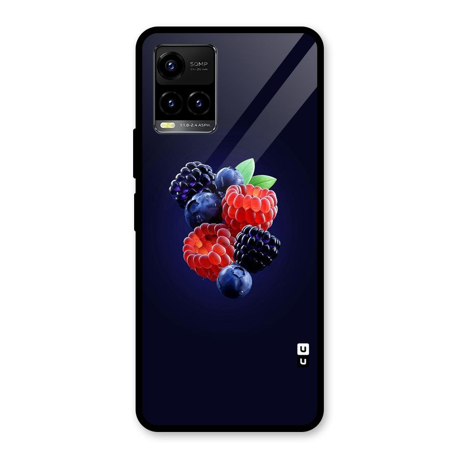 Berry Blast Glass Back Case for Vivo Y21T