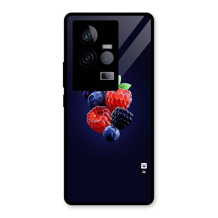 Berry Blast Glass Back Case for Vivo iQOO 11 5G