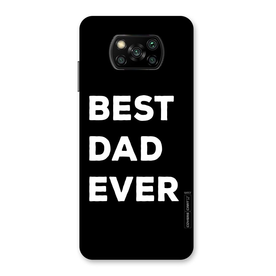 Best Dad Ever Back Case for Poco X3