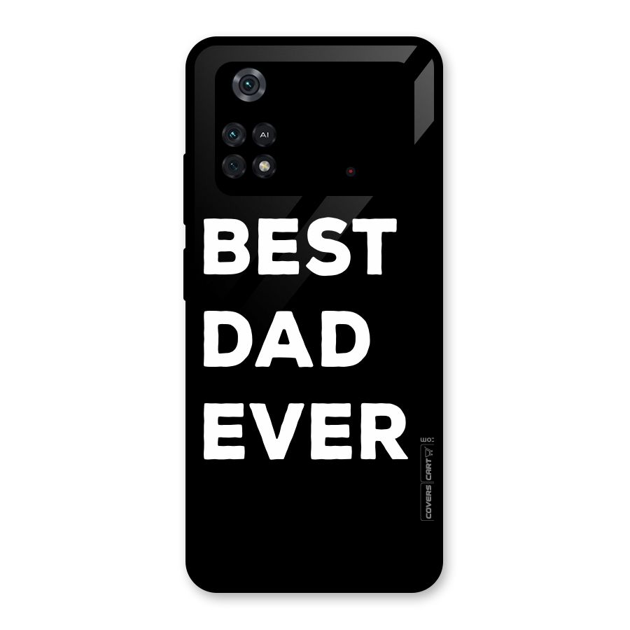 Best Dad Ever Glass Back Case for Poco M4 Pro 4G