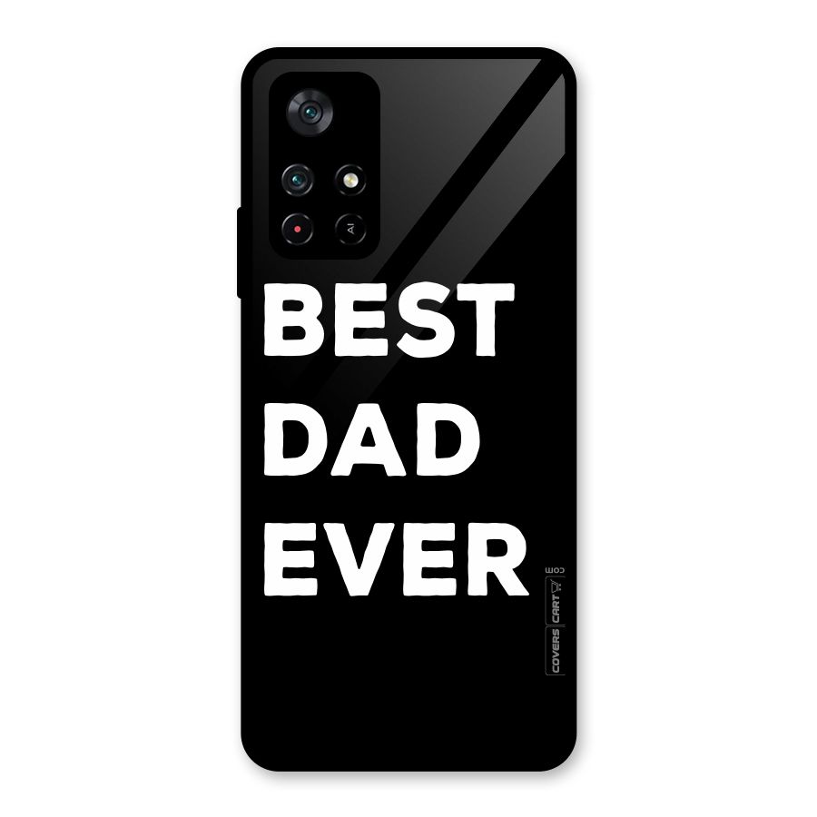 Best Dad Ever Glass Back Case for Poco M4 Pro 5G