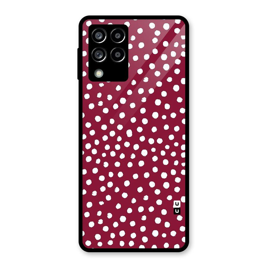 Best Dots Pattern Glass Back Case for Galaxy M53 5G