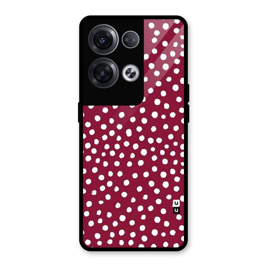 Best Dots Pattern Glass Back Case for Oppo Reno8 Pro 5G