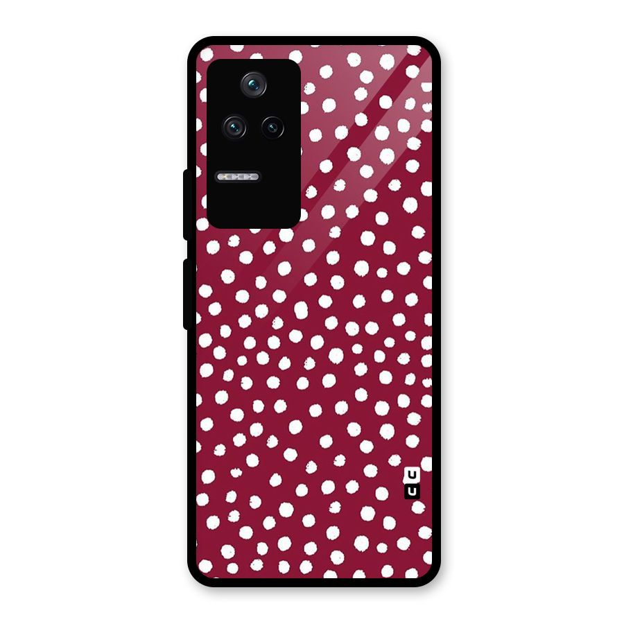Best Dots Pattern Glass Back Case for Poco F4 5G