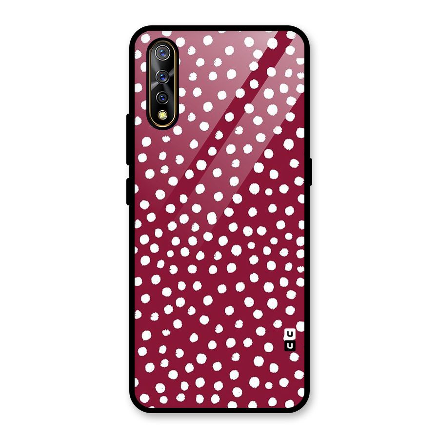 Best Dots Pattern Glass Back Case for Vivo S1