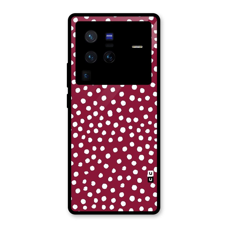 Best Dots Pattern Glass Back Case for Vivo X80 Pro