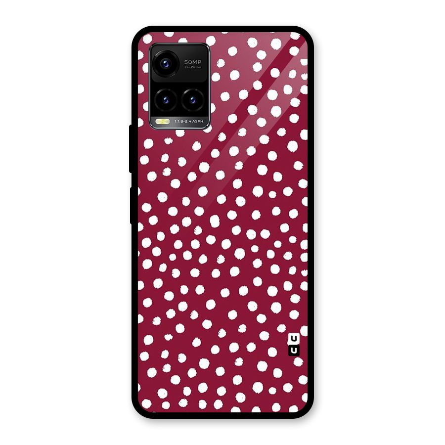 Best Dots Pattern Glass Back Case for Vivo Y21T