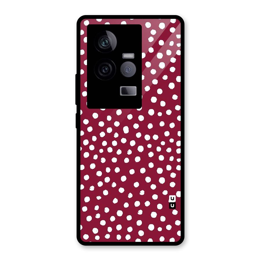 Best Dots Pattern Glass Back Case for Vivo iQOO 11 5G