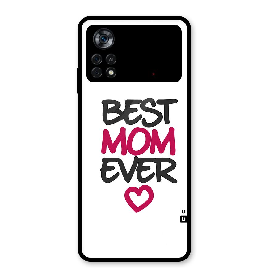 Best Mom Ever Glass Back Case for Poco X4 Pro 5G