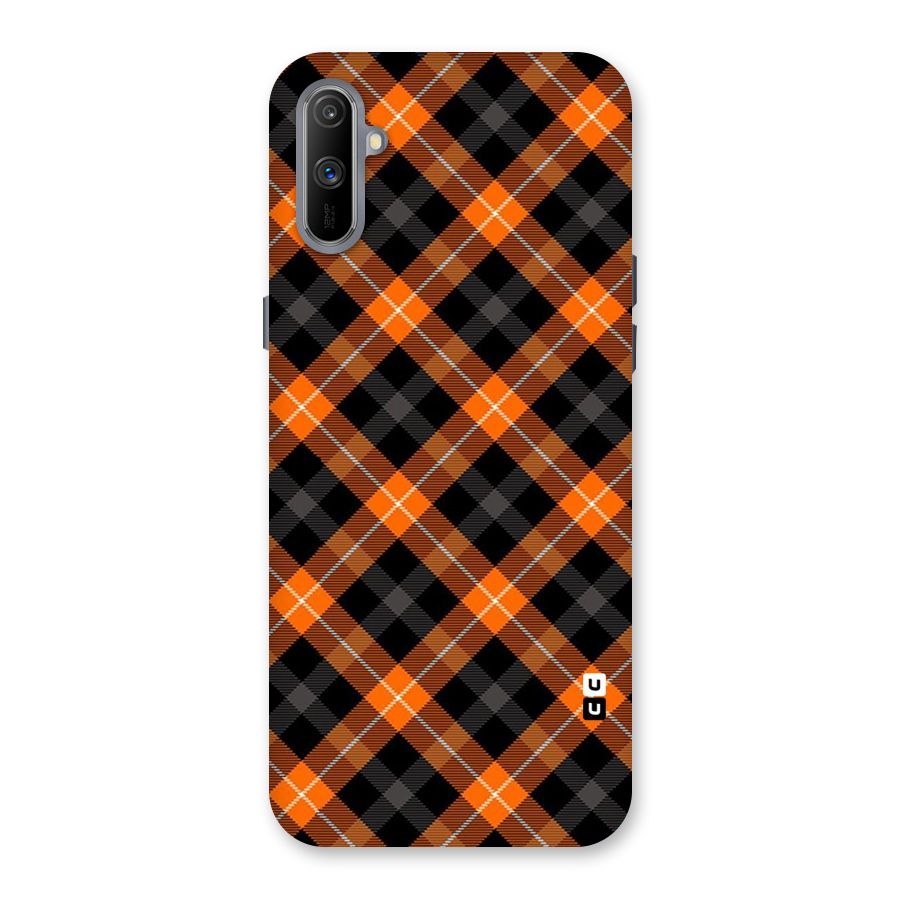 Best Textile Pattern Back Case for Realme C3