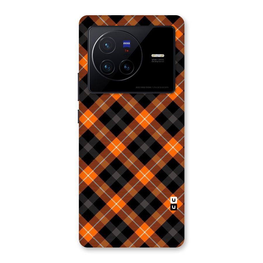 Best Textile Pattern Back Case for Vivo X80