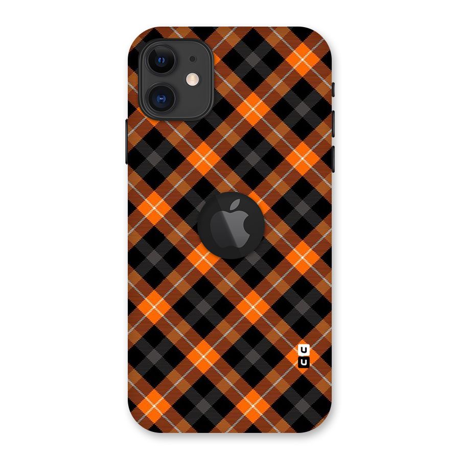 Best Textile Pattern Back Case for iPhone 11 Logo Cut