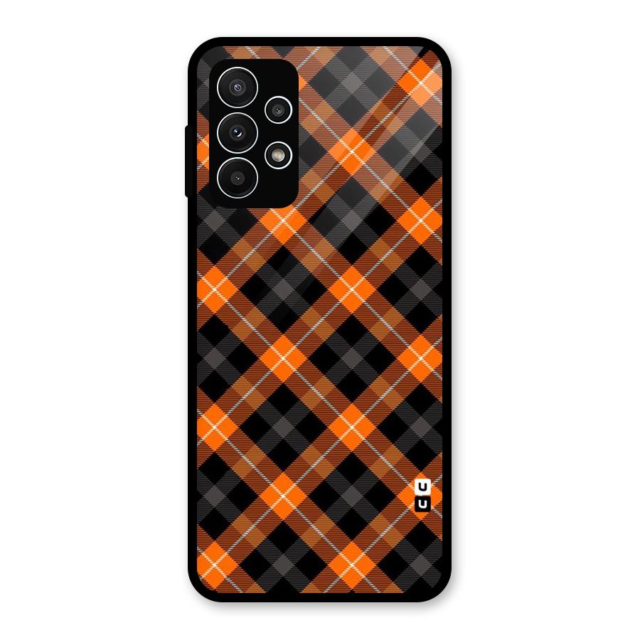 Best Textile Pattern Glass Back Case for Galaxy A23