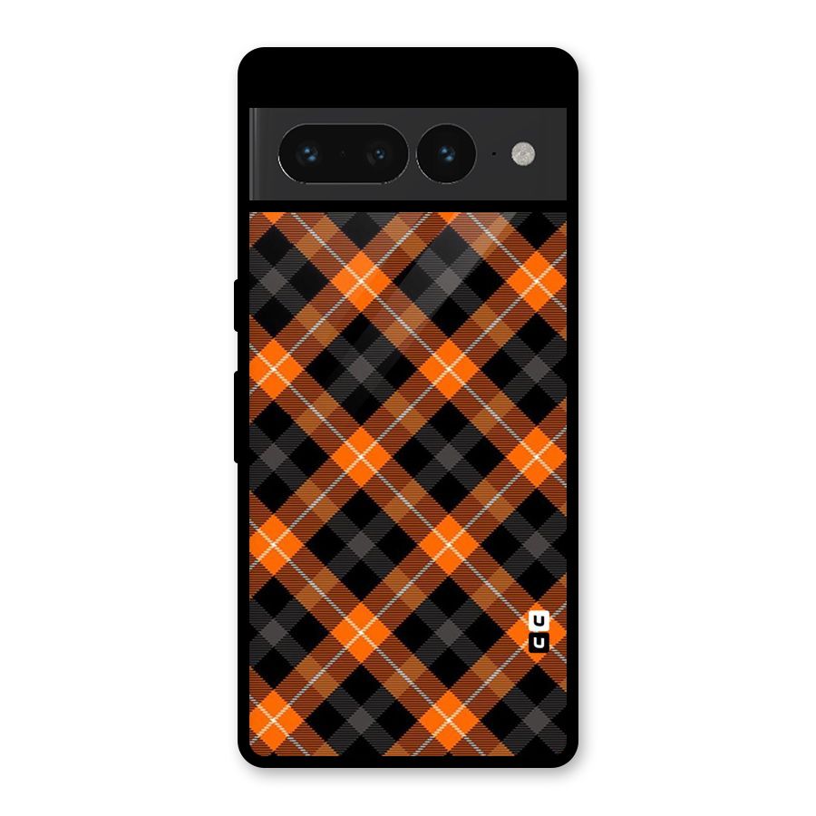 Best Textile Pattern Glass Back Case for Google Pixel 7 Pro