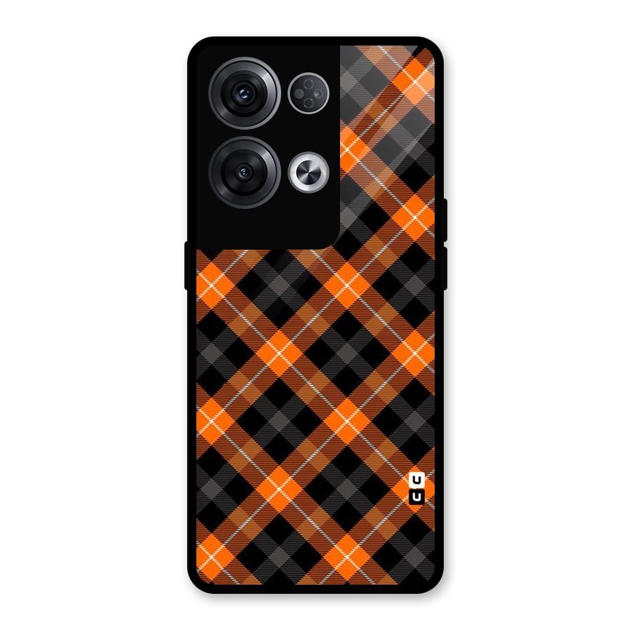 Best Textile Pattern Glass Back Case for Oppo Reno8 Pro 5G