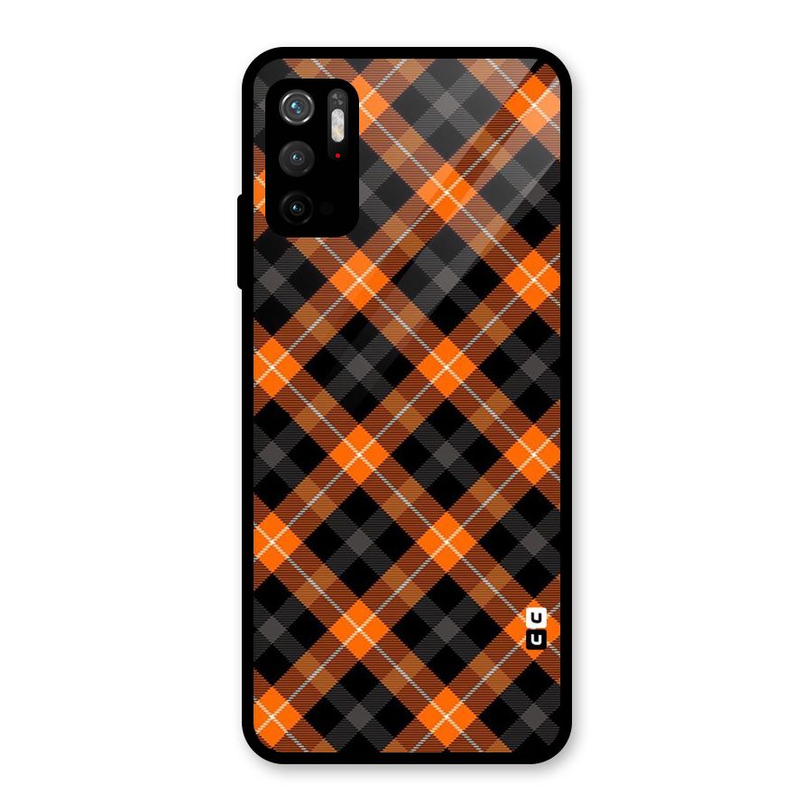 Best Textile Pattern Glass Back Case for Poco M3 Pro 5G