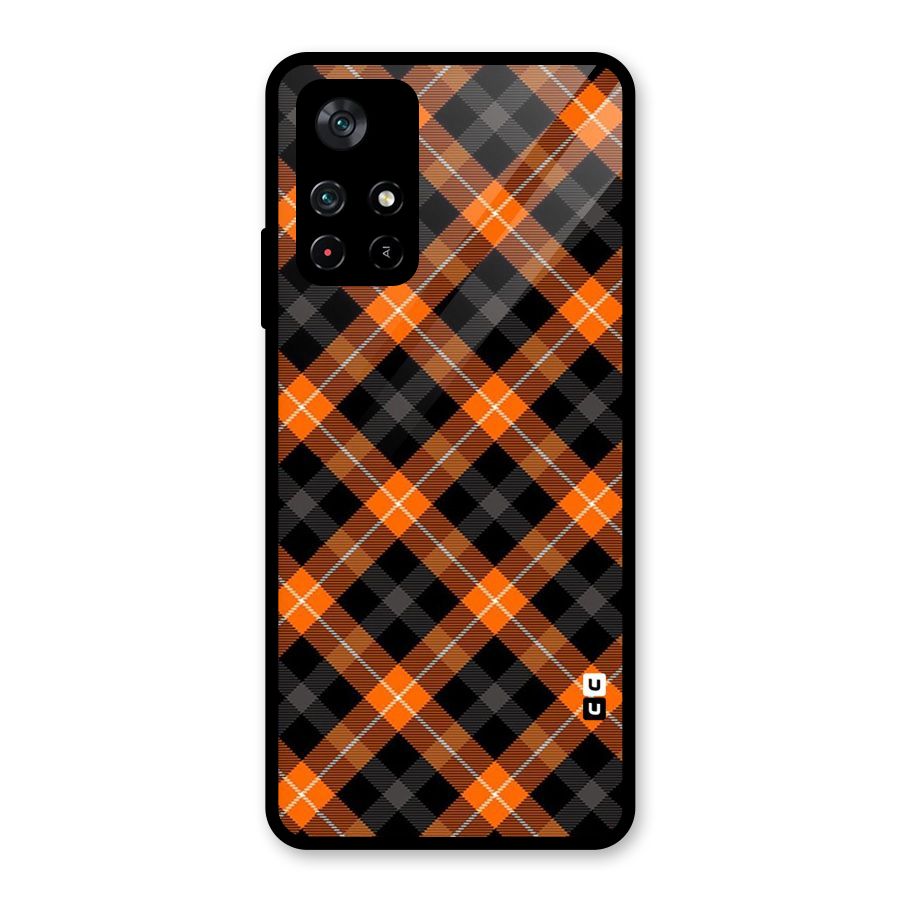 Best Textile Pattern Glass Back Case for Poco M4 Pro 5G