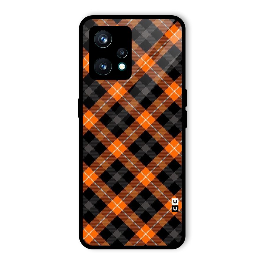 Best Textile Pattern Glass Back Case for Realme 9 Pro Plus 5G