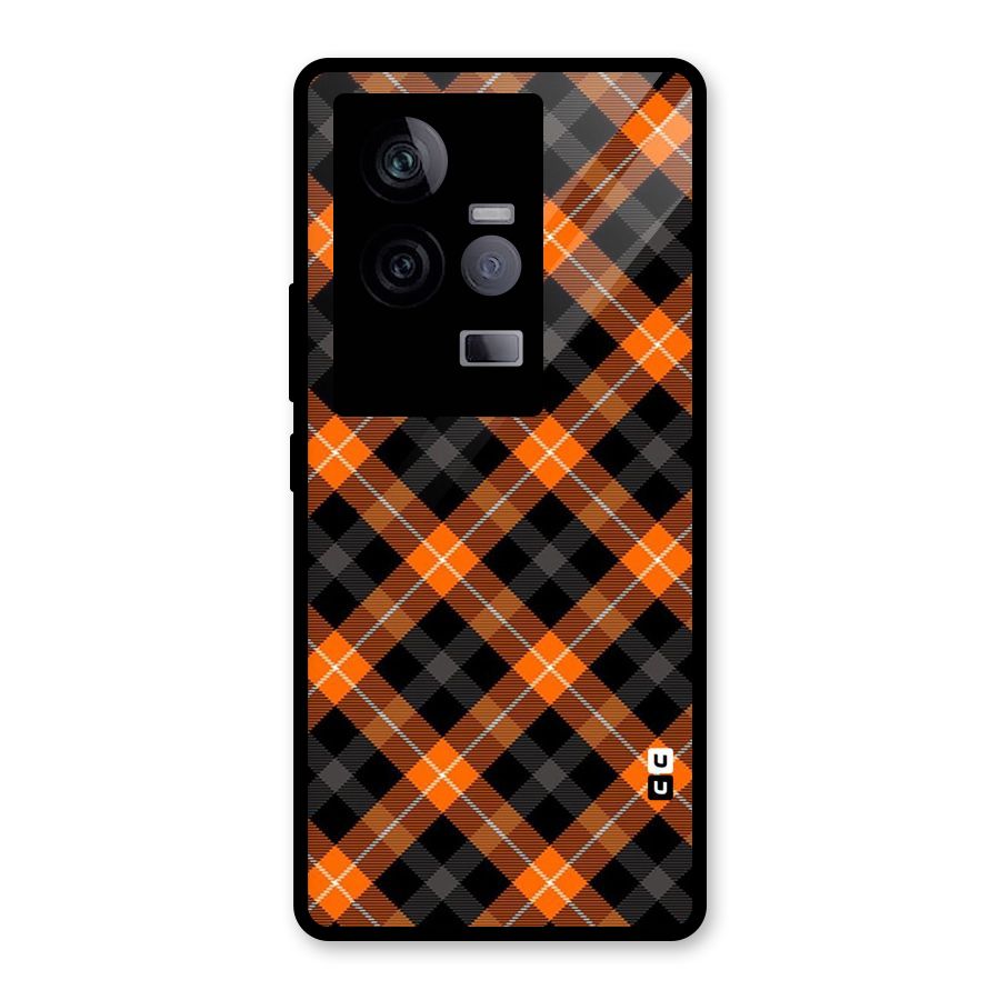 Best Textile Pattern Glass Back Case for Vivo iQOO 11 5G