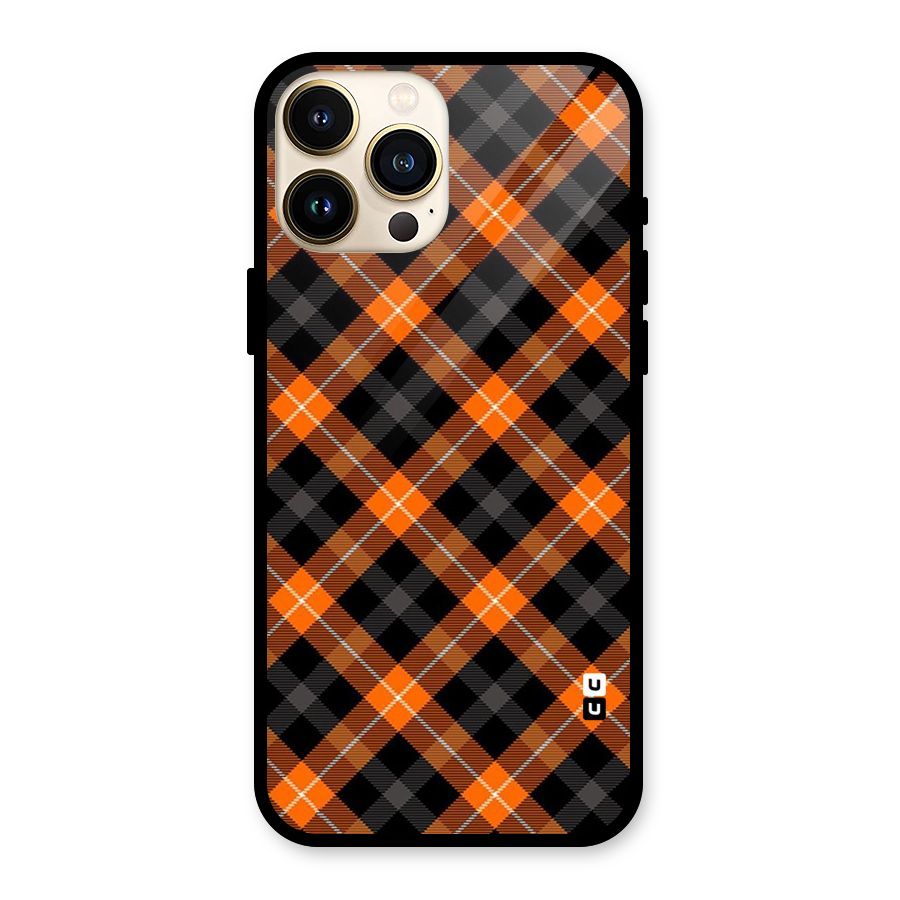 Best Textile Pattern Glass Back Case for iPhone 13 Pro Max