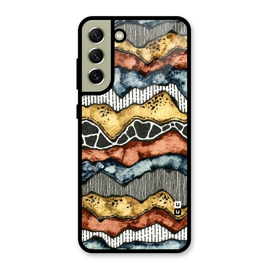Best Texture Pattern Glass Back Case for Galaxy S21 FE 5G