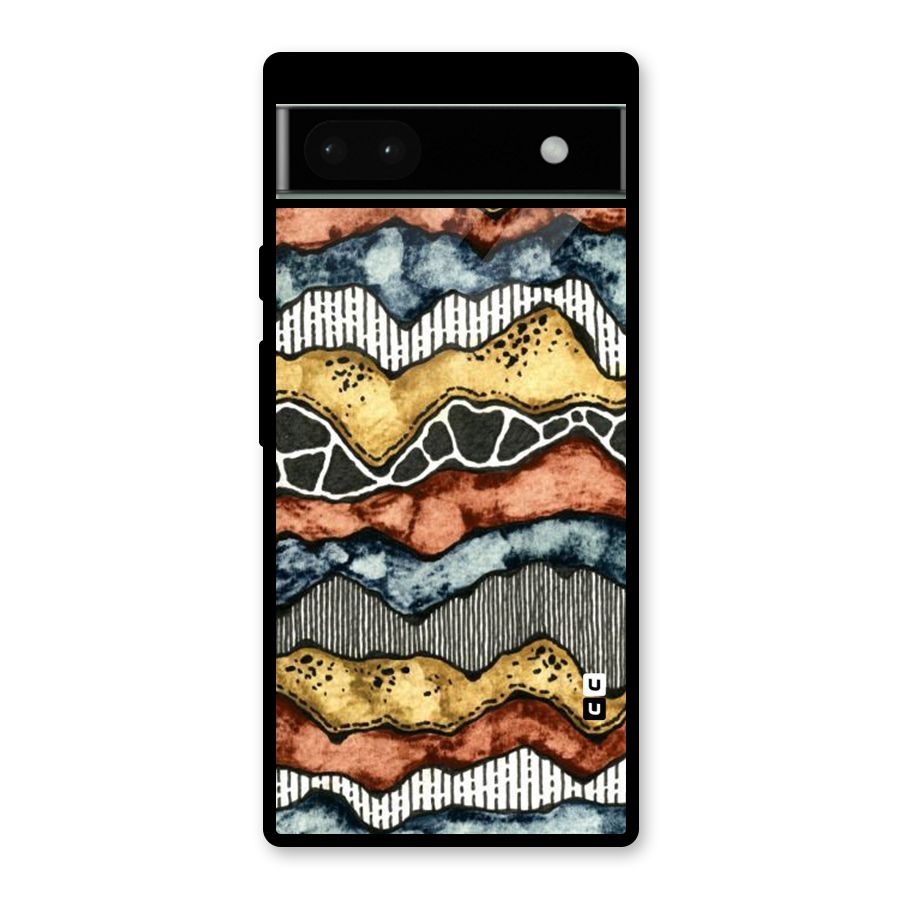 Best Texture Pattern Glass Back Case for Google Pixel 6a