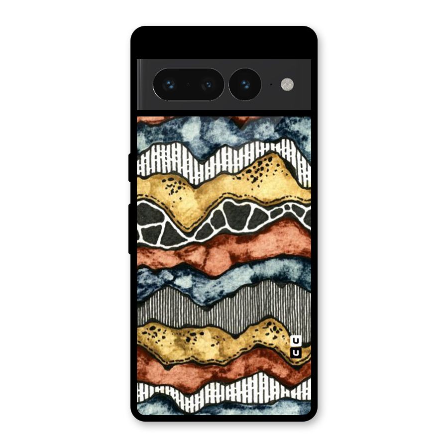 Best Texture Pattern Glass Back Case for Google Pixel 7 Pro