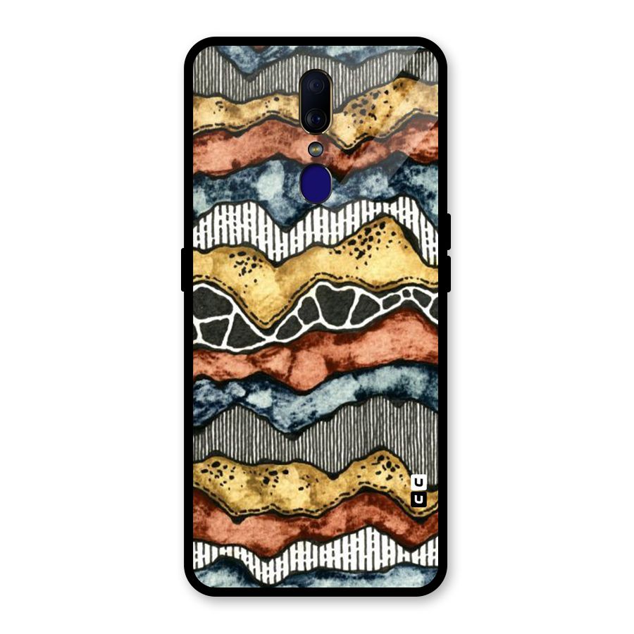 Best Texture Pattern Glass Back Case for Oppo F11