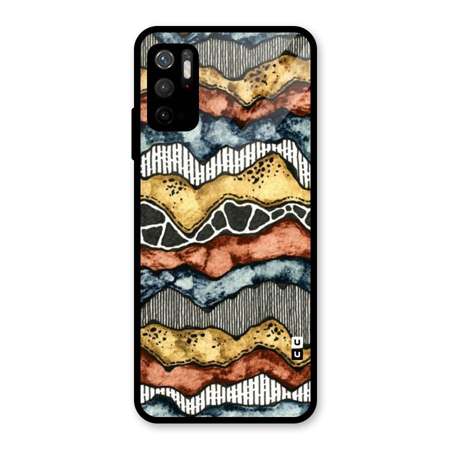 Best Texture Pattern Glass Back Case for Poco M3 Pro 5G