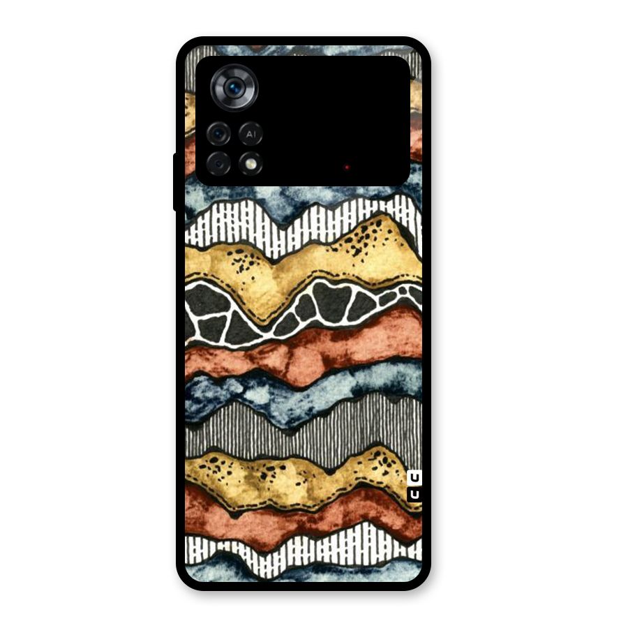Best Texture Pattern Glass Back Case for Poco X4 Pro 5G