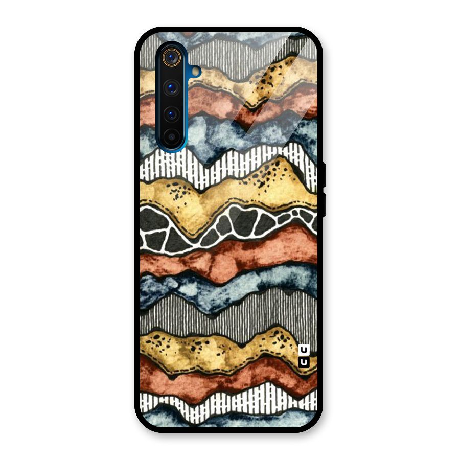 Best Texture Pattern Glass Back Case for Realme 6 Pro