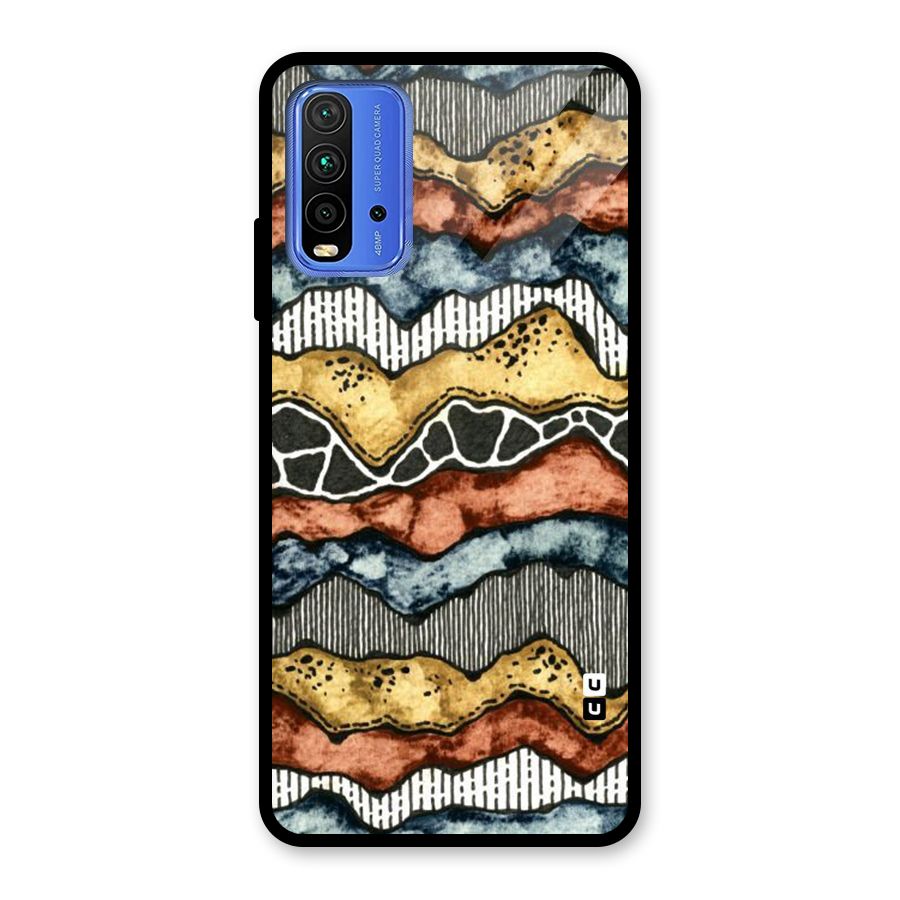 Best Texture Pattern Glass Back Case for Redmi 9 Power