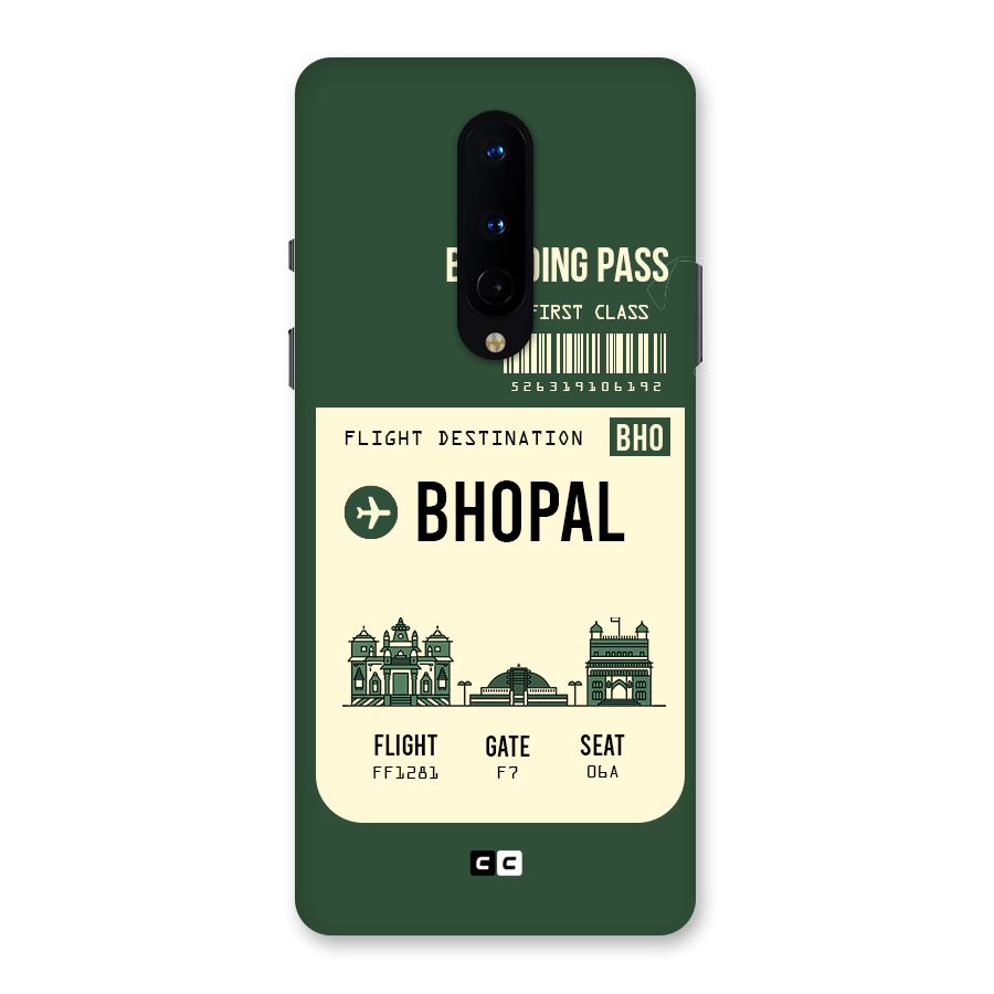 Bhopal Boarding Pass Back Case for OnePlus 8