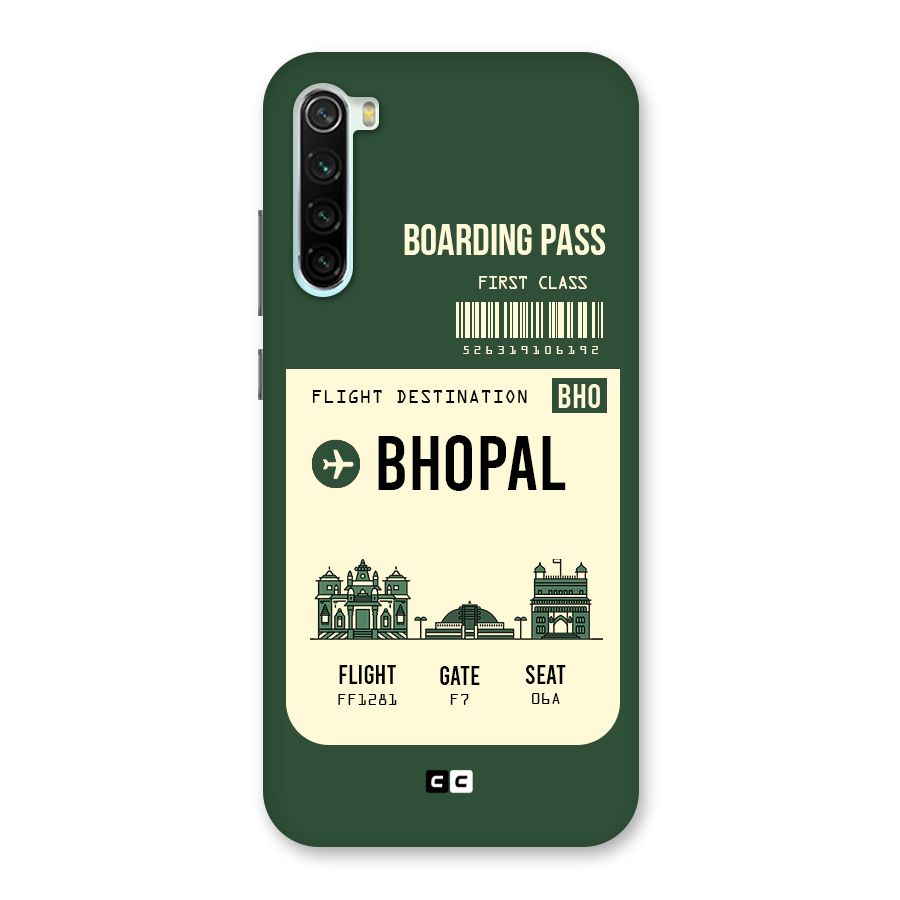 Bhopal Boarding Pass Back Case for Redmi Note 8