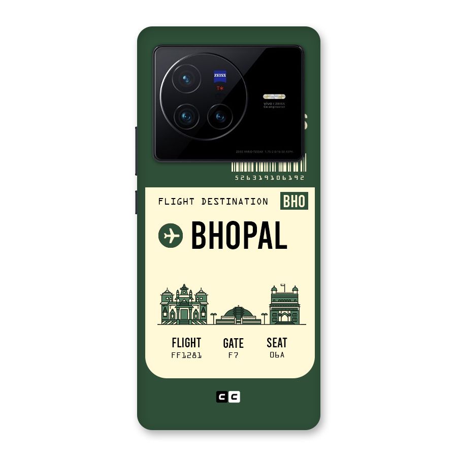 Bhopal Boarding Pass Back Case for Vivo X80