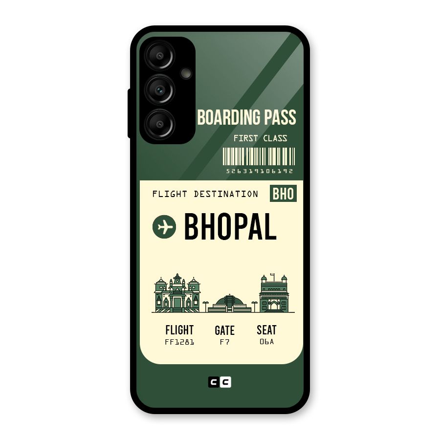 Bhopal Boarding Pass Glass Back Case for Galaxy A14 5G