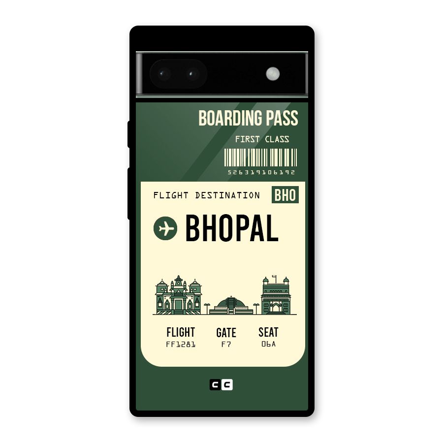 Bhopal Boarding Pass Glass Back Case for Google Pixel 6a