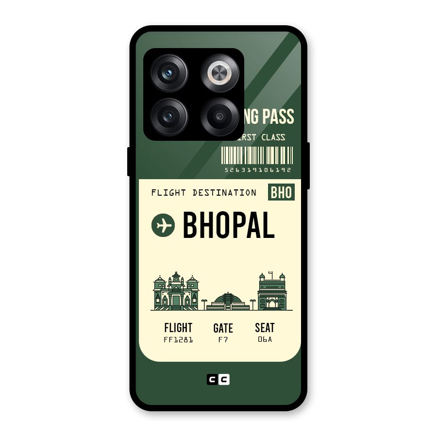 Bhopal Boarding Pass Glass Back Case for OnePlus 10T