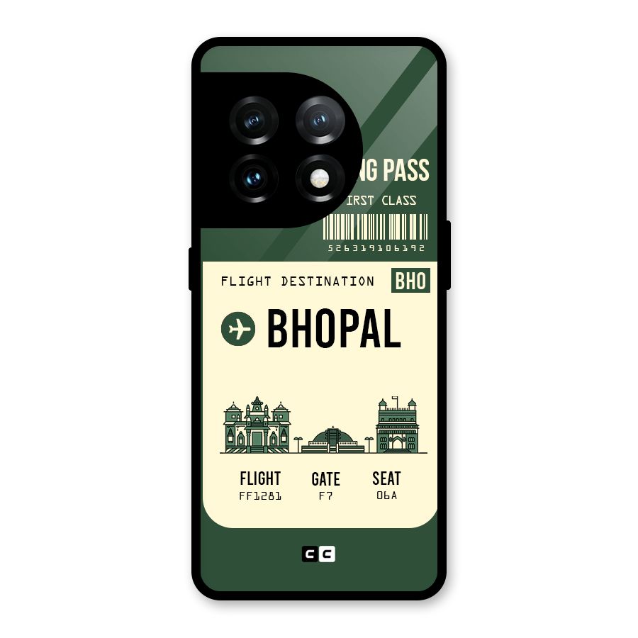 Bhopal Boarding Pass Glass Back Case for OnePlus 11