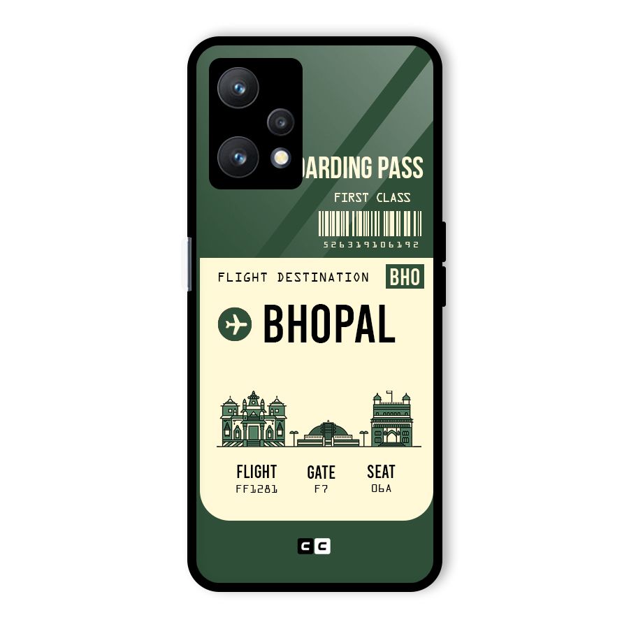 Bhopal Boarding Pass Glass Back Case for Realme 9 Pro 5G