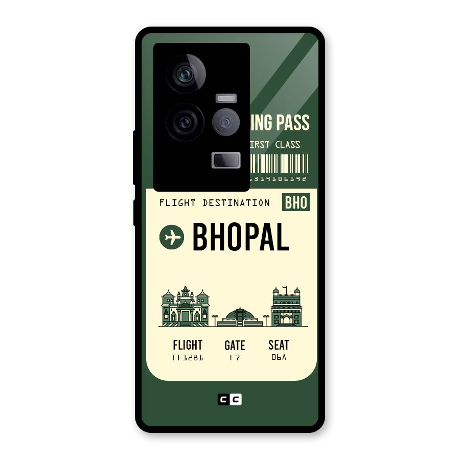 Bhopal Boarding Pass Glass Back Case for Vivo iQOO 11 5G